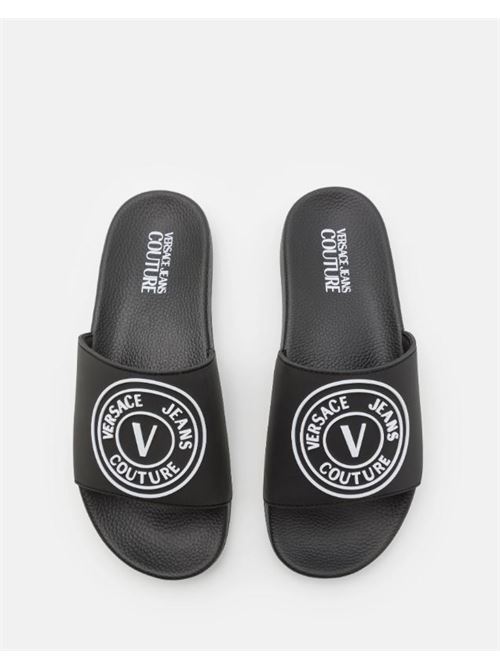 V-emblem slippers VERSACE JEANS COUTURE | 76YA3SQ3 ZS192.899